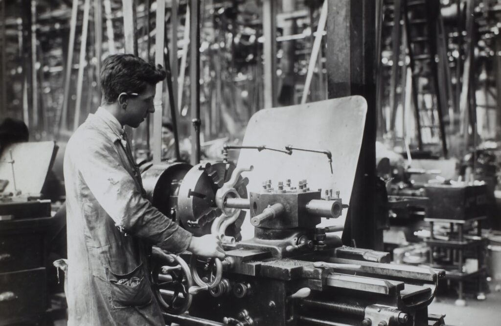 Man working in factory