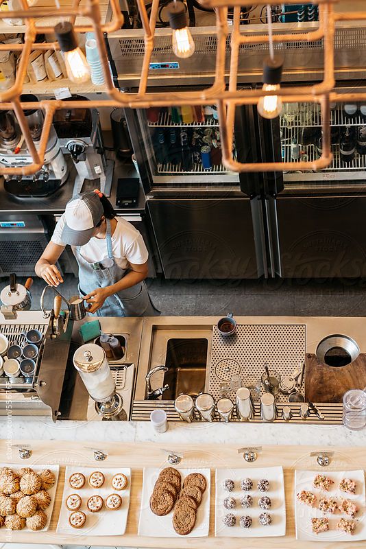 Coffee barista in coffee shop