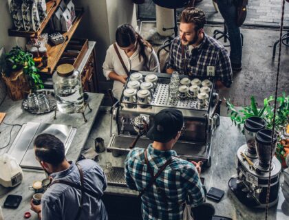 coffee barista in coffee shop