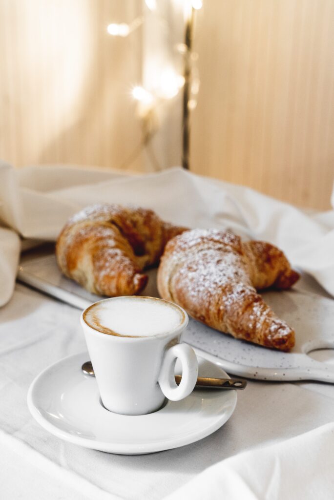 coffee and a croissant